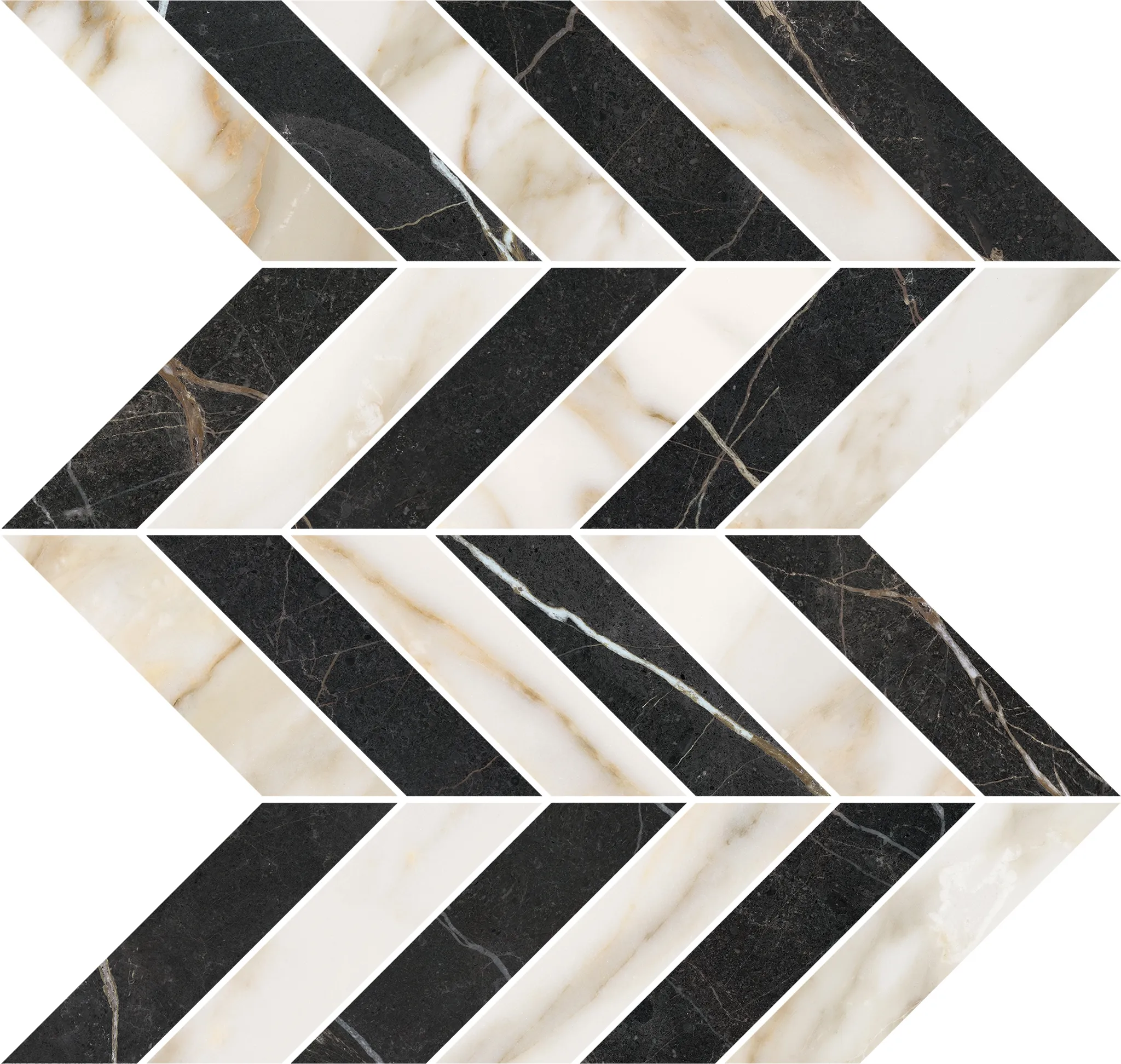 CHEVRON 37X30 NEGRO-GOLD LUXE X 37X30